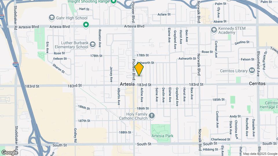 18103 Arline Ave Map and Location Details