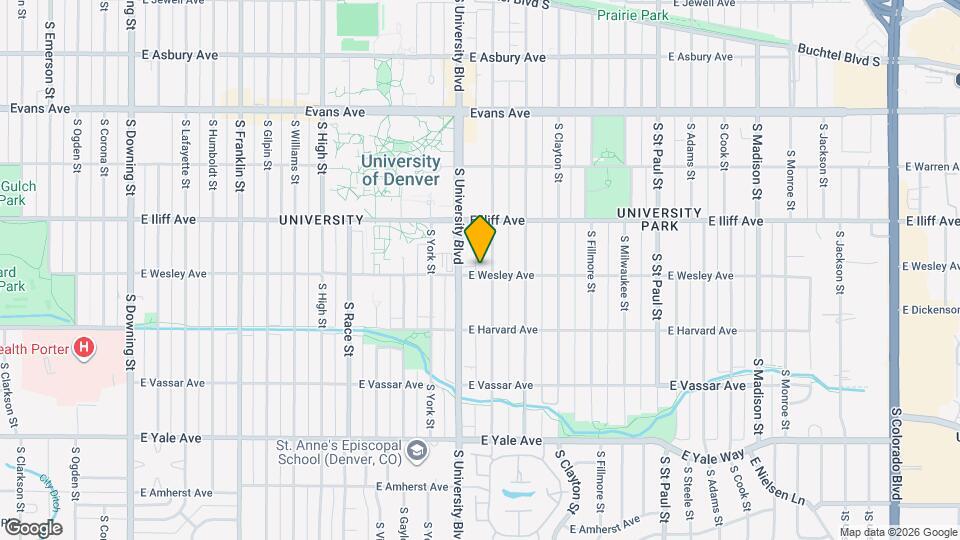 2395 E Wesley Ave Map and Location Details