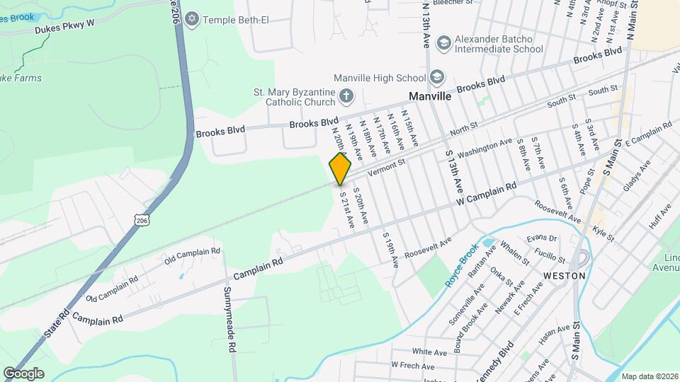 94 S 21st Ave Map and Location Details