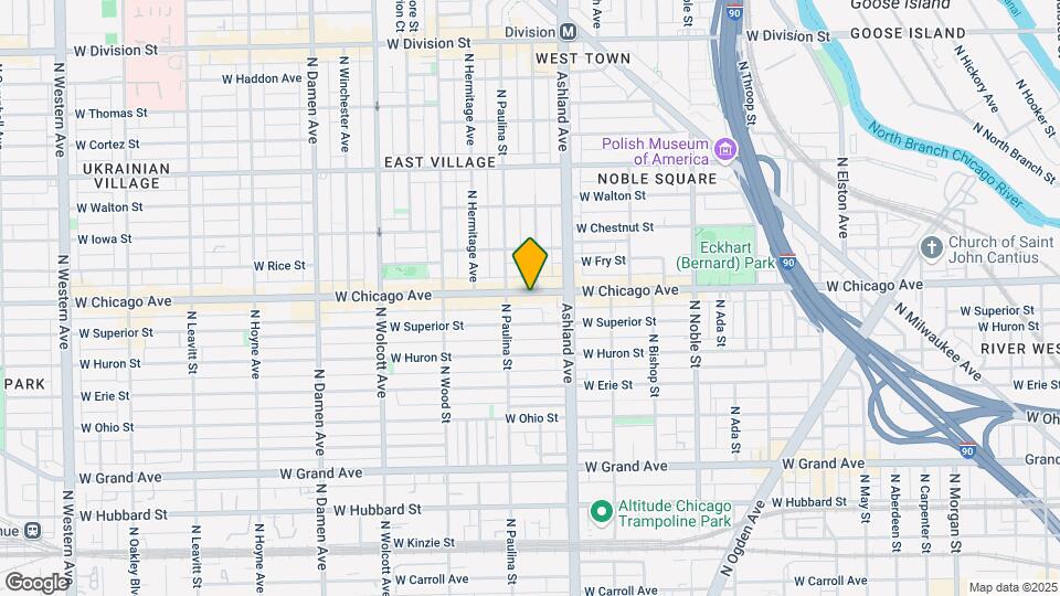 1637 W Chicago Ave Map and Location Details