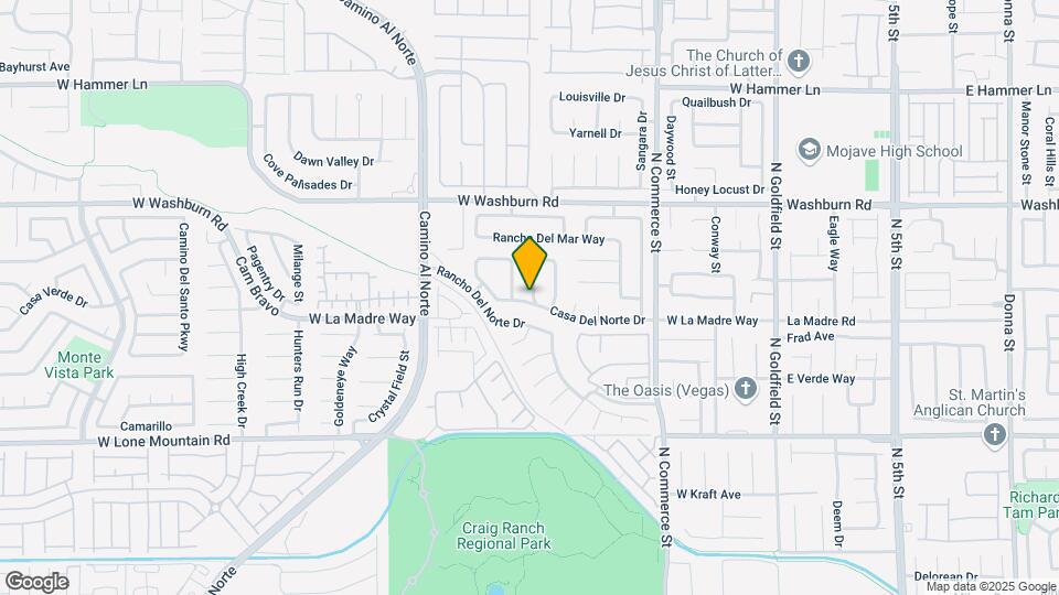 5017 Vista Loma Way Map and Location Details