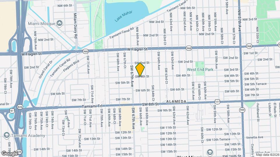 6540 SW 4th St Map and Location Details