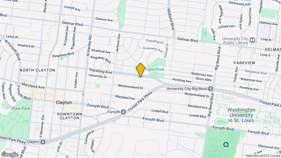 7320 Pershing Ave Map and Location Details