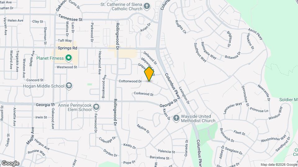 333 Cottonwood Dr Map and Location Details