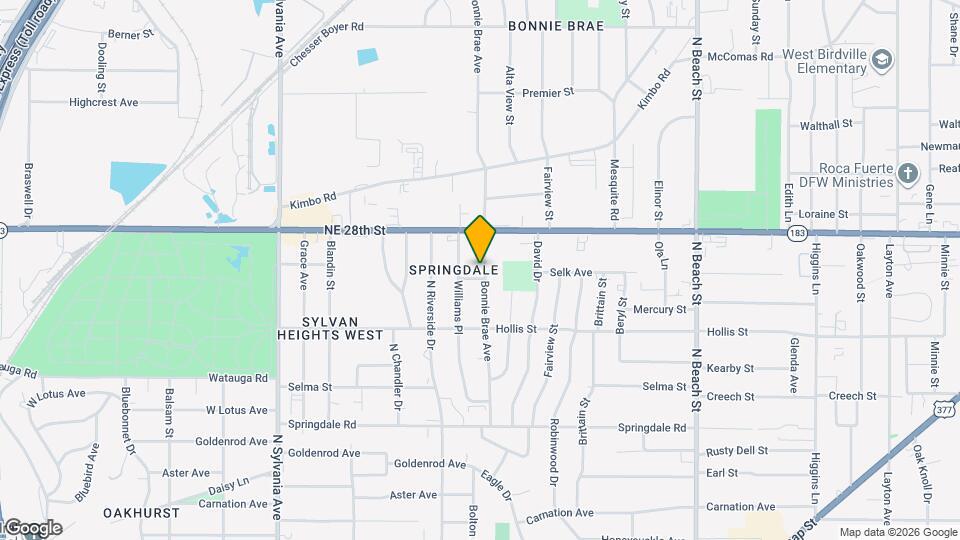 2305 Bonnie Brae Ave Map and Location Details