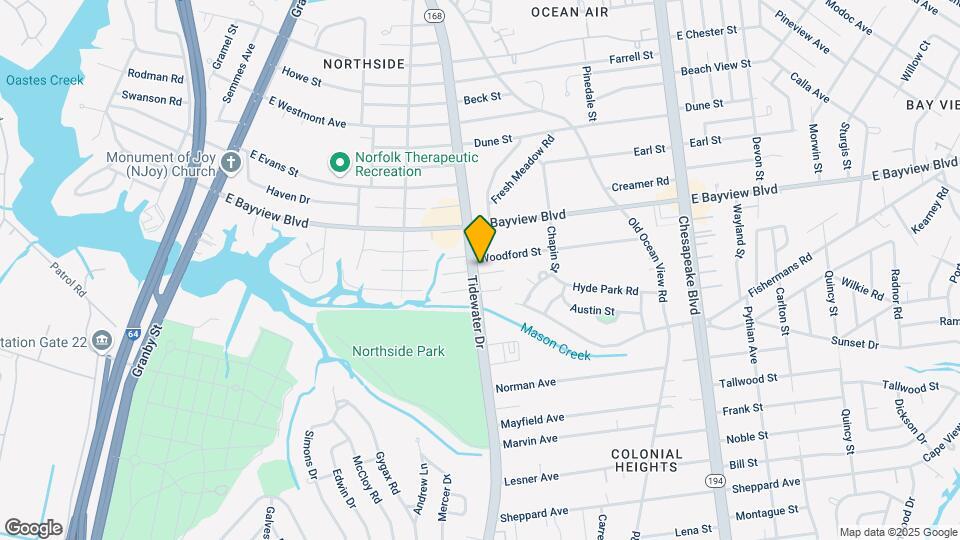 8550 Tidewater Dr Map and Location Details