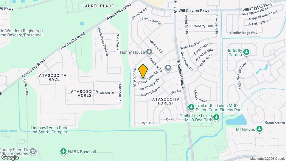 3623 Village Grove Dr Mapa y Detalles de la Ubicación