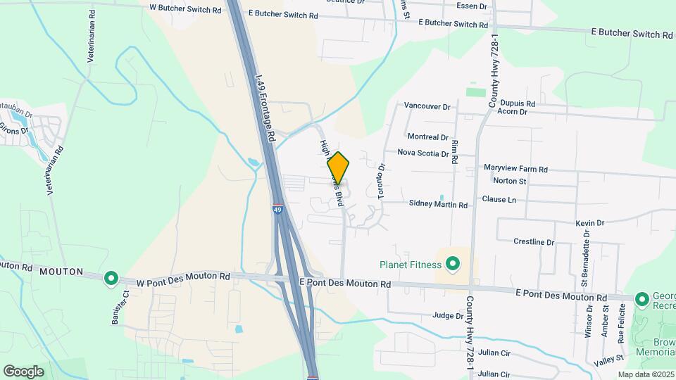 243 High Meadows Blvd Map and Location Details