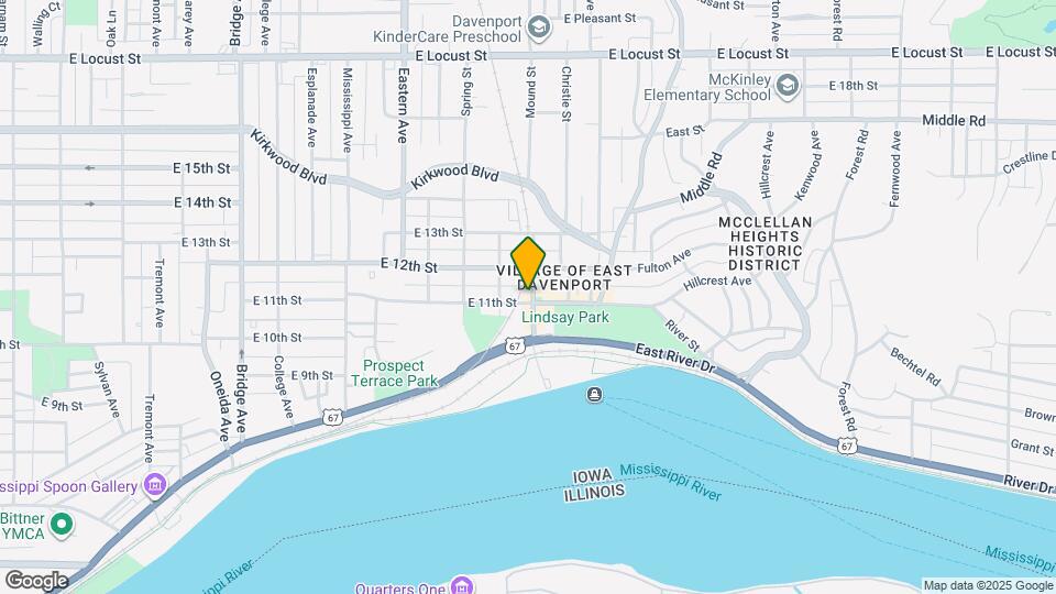 1102 Mound St Map and Location Details