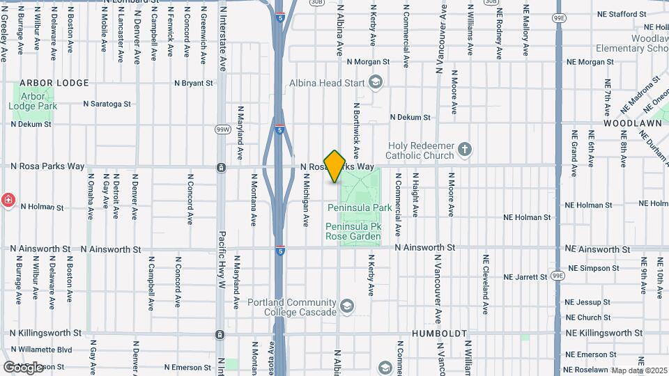 6345 N Albina Map and Location Details