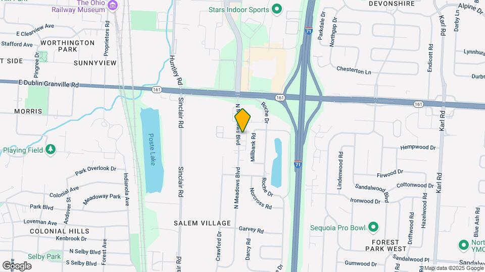 5822 N Meadows Blvd Map and Location Details