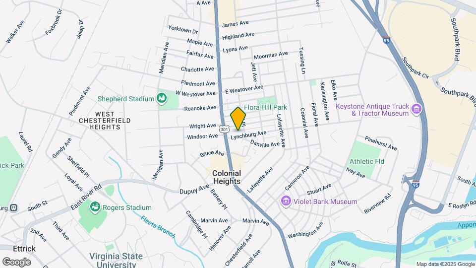 120 Lynchburg Ave Map and Location Details