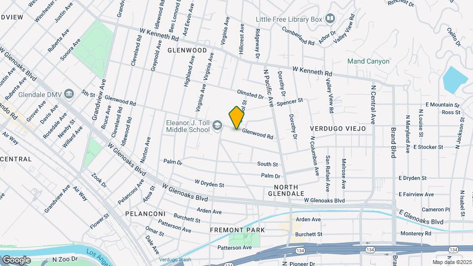 608 N Glenwood Rd Mapa y Detalles de la Ubicación