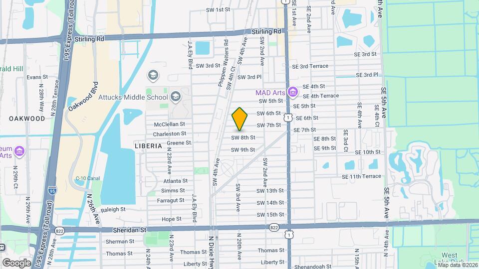 254 SW 8th St Mapa y Detalles de la Ubicación