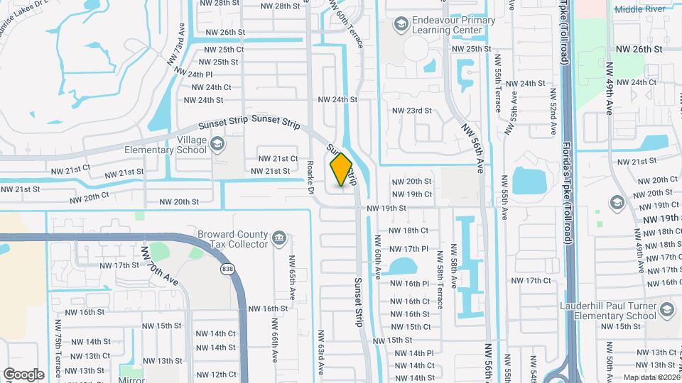 6231 NW 20th St Map and Location Details