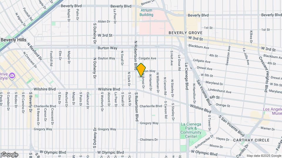 153 N Arnaz Dr Map and Location Details