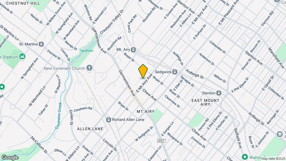 119 E Mt Airy Ave Mapa y Detalles de la Ubicación