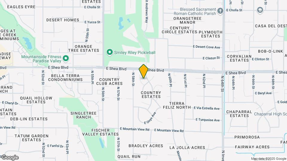 5838 E Cochise Rd Map and Location Details