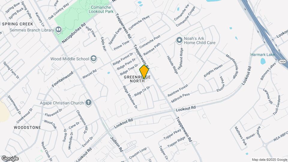 6507 Ridge Peak Dr Map and Location Details