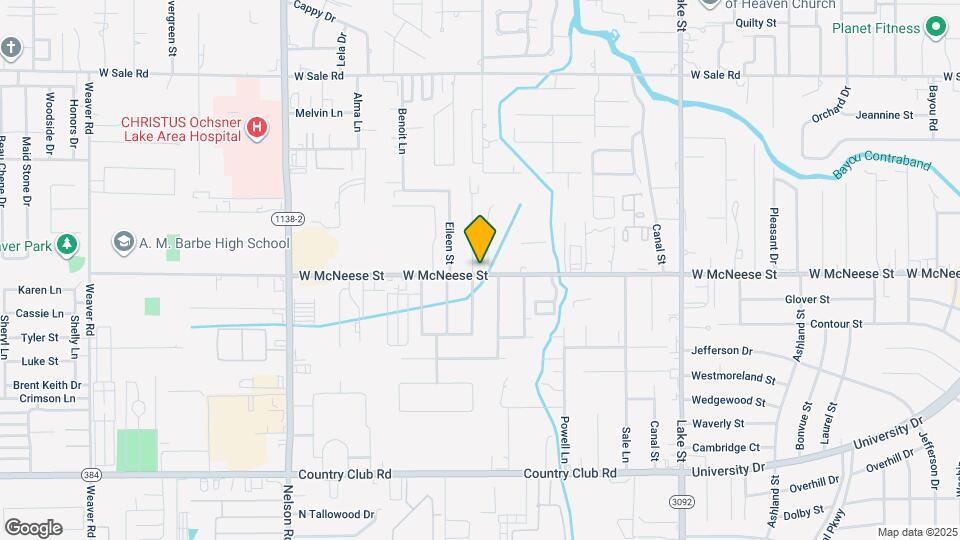 1412 W McNeese St Map and Location Details