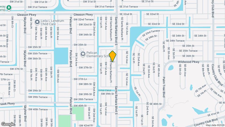 3619 SW Santa Barbara Pl Map and Location Details