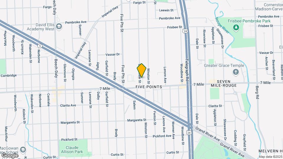 19160 Grandview St, Unit 12 Mapa y Detalles de la Ubicación