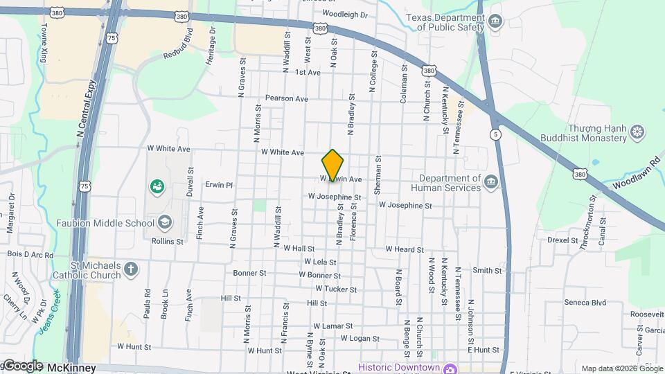 1210 N Oak St Map and Location Details