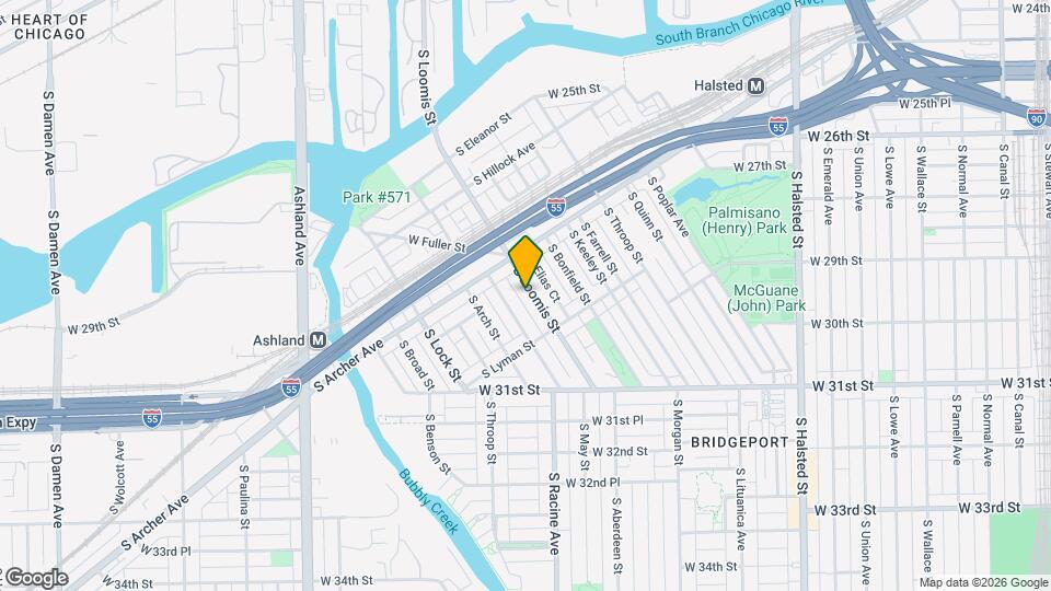 2938 S Loomis St, Unit 1 Mapa y Detalles de la Ubicación