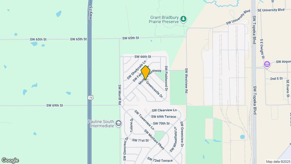 6703 Greencastle Dr Map and Location Details