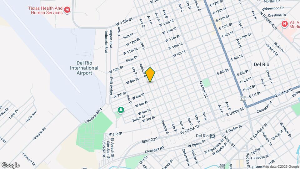 610 W 7th St Map and Location Details