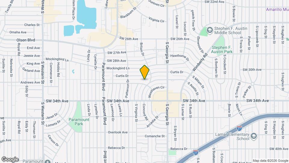 3004 Westhaven Dr Map and Location Details