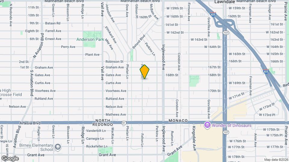 2603 Curtis Ave Map and Location Details