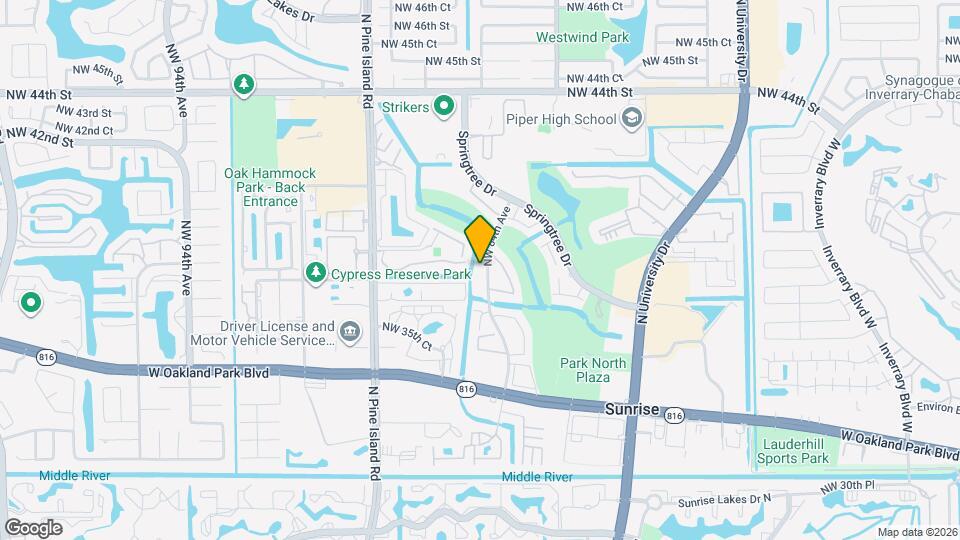 3831 NW 84th Ave, Unit 1 Map and Location Details