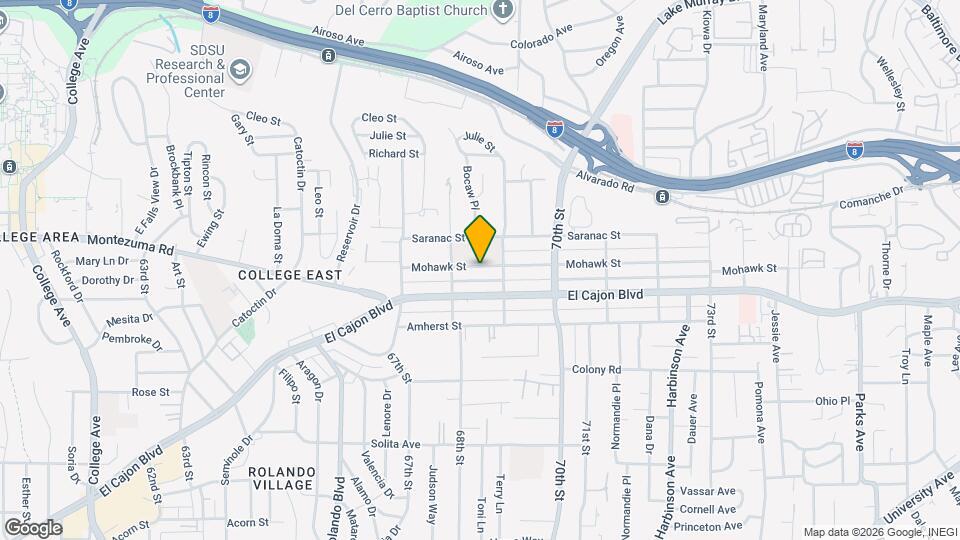 6851 Mohawk St Map and Location Details