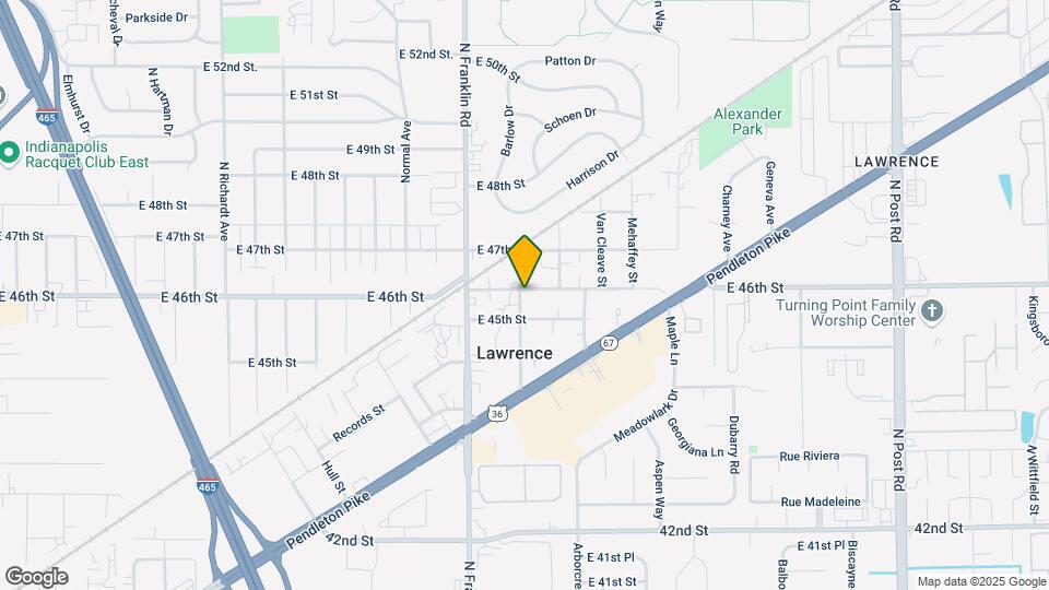 8103 E 46th St Map and Location Details