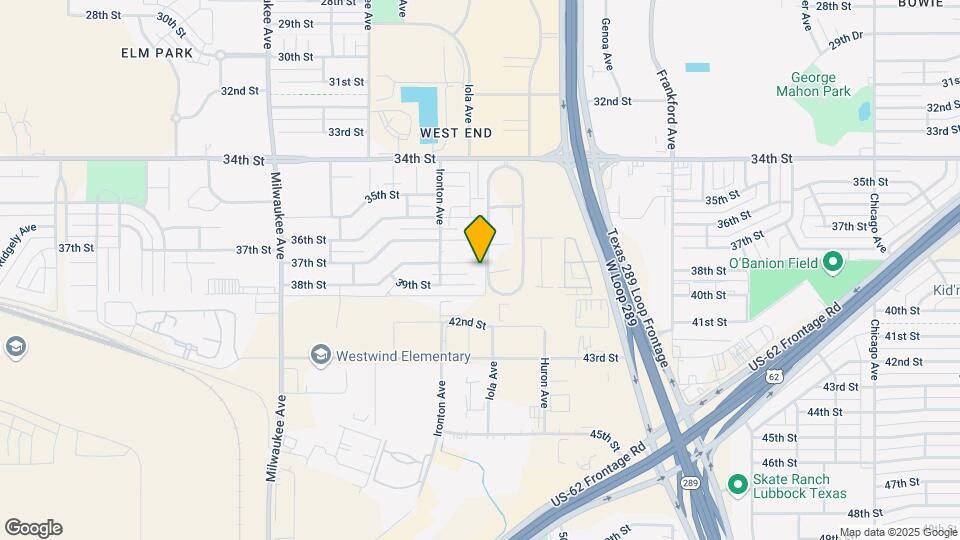 6103 38th St Map and Location Details