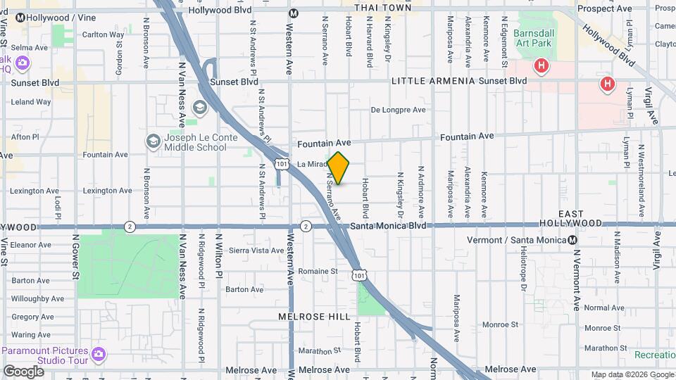 5346 Lexington Ave Map and Location Details