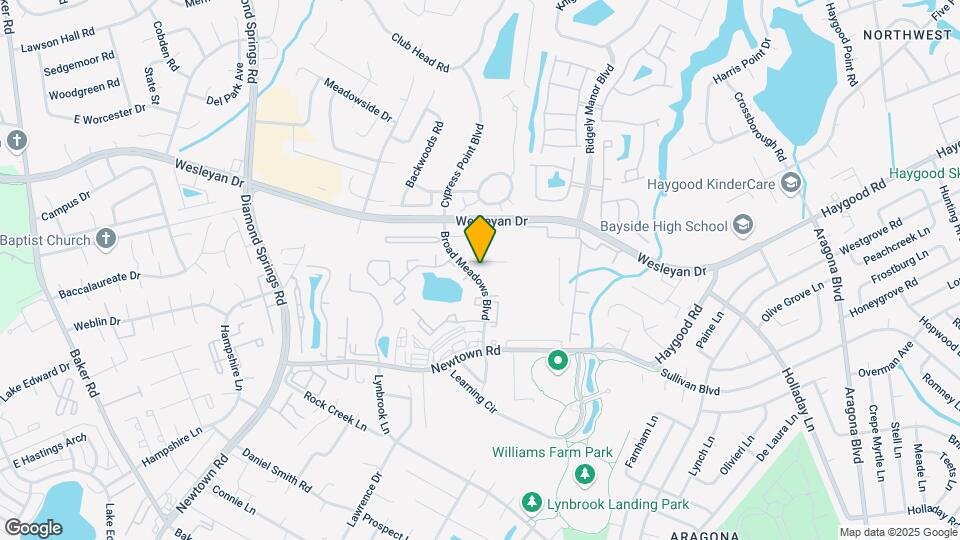 804 Broad Meadows Ct Map and Location Details
