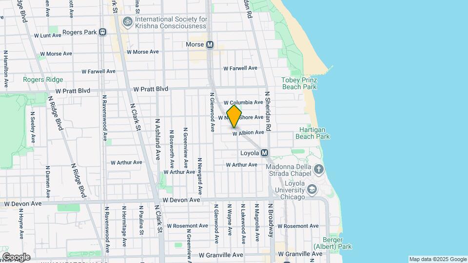 1300 W Albion Ave Map and Location Details