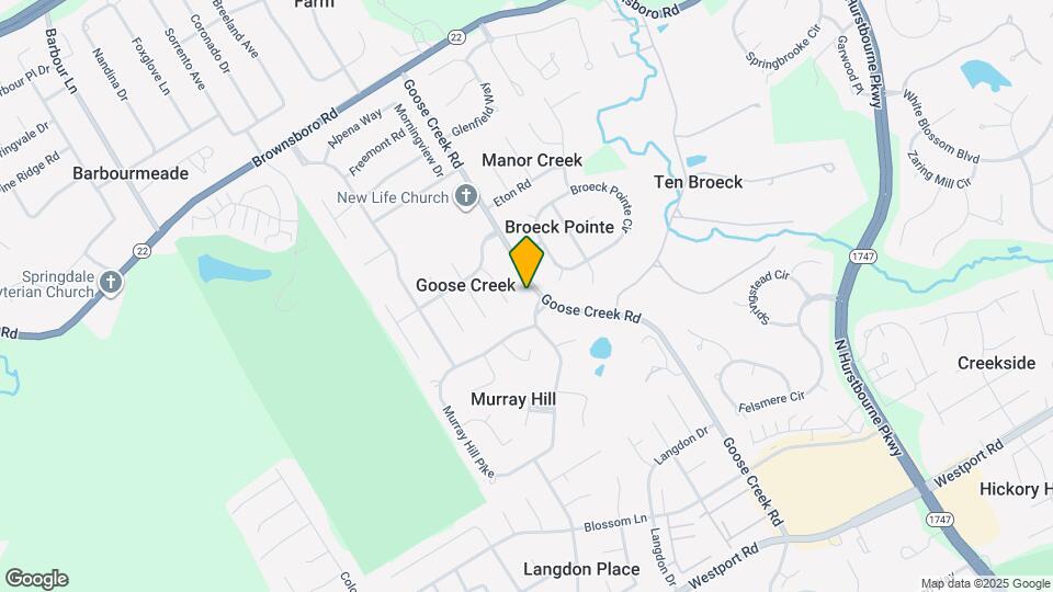 3114 Goose Creek Rd Map and Location Details