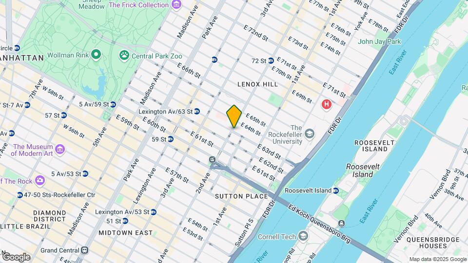 301 E 63rd St Map and Location Details