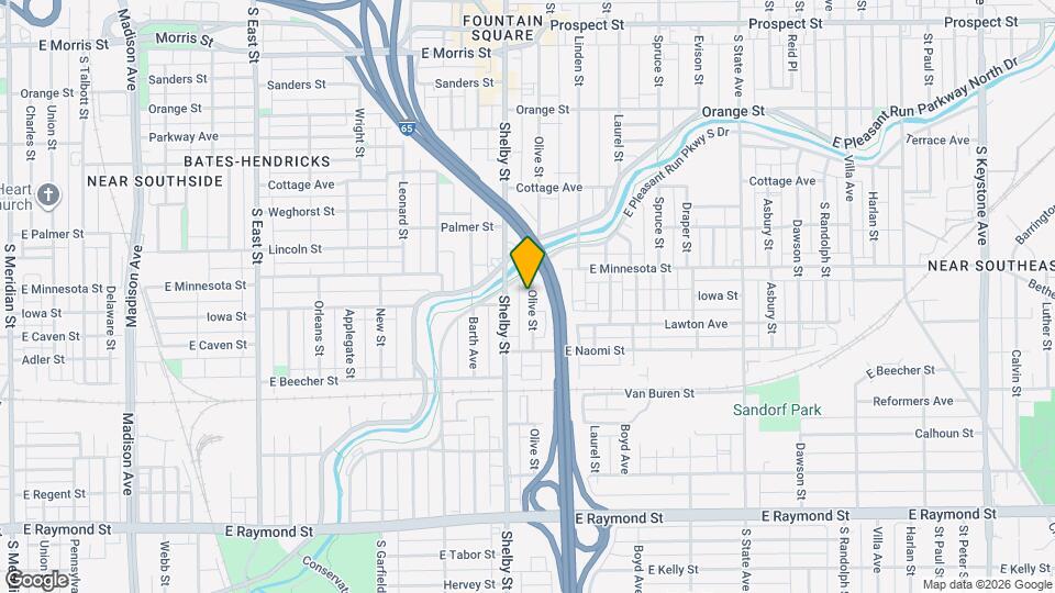 1734 Olive St Map and Location Details