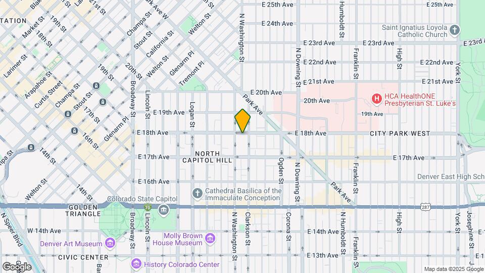 714 E 18th Ave Map and Location Details