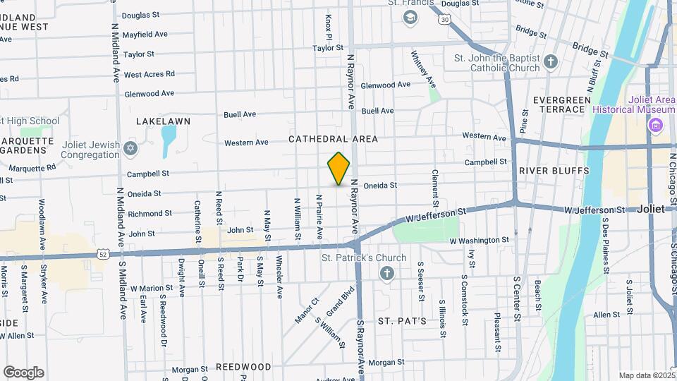 808 Oneida St Map and Location Details
