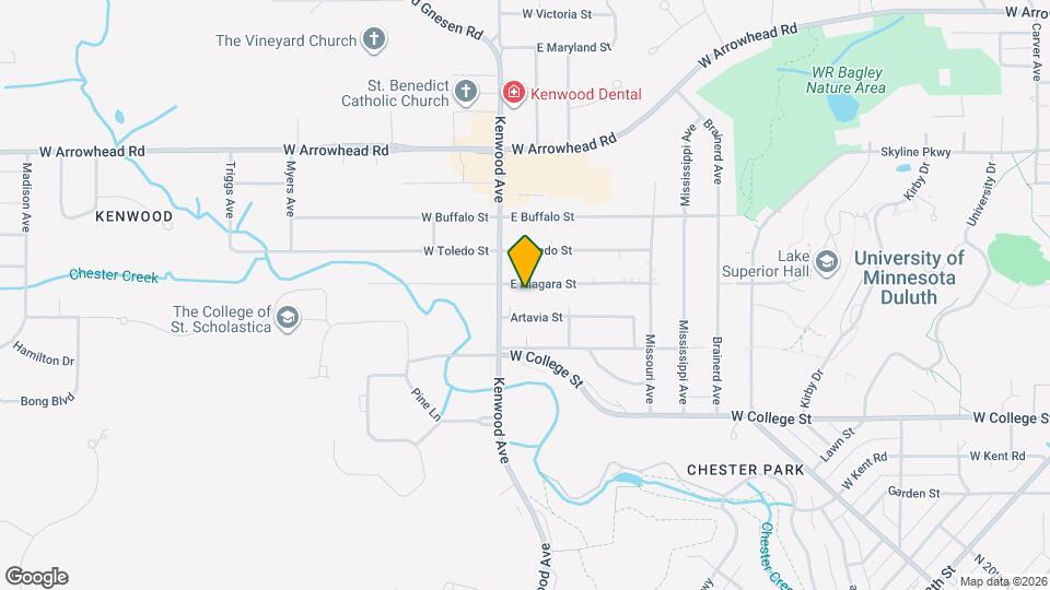 20 E Niagara St Map and Location Details