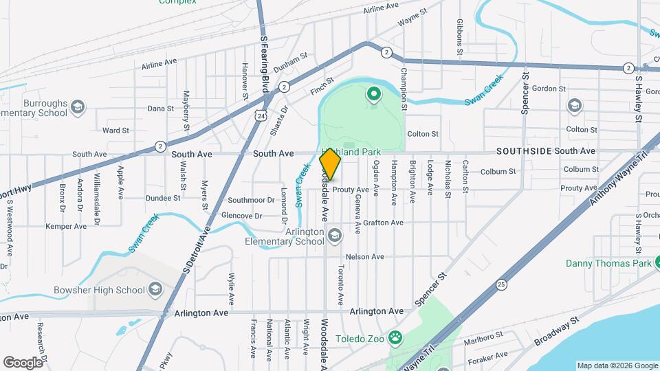 555 Woodsdale Ave Map and Location Details