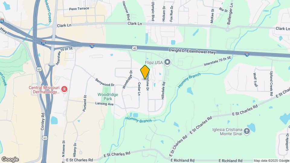 609 Glenstone Dr Map and Location Details