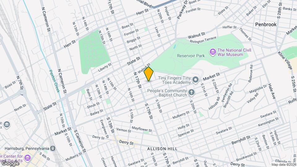 52 N 18th St Map and Location Details