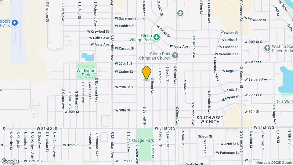2934 S Bennett St Map and Location Details
