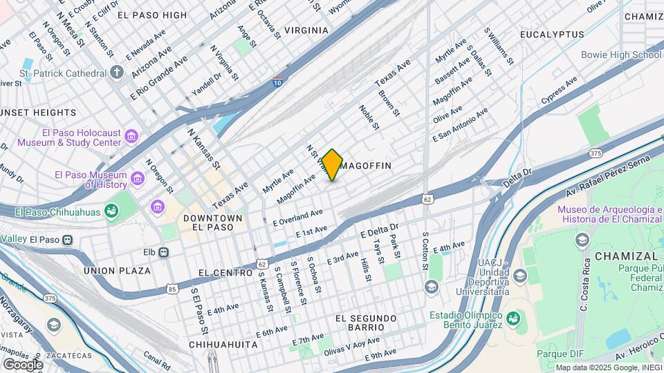1003 E San Antonio Ave Map and Location Details
